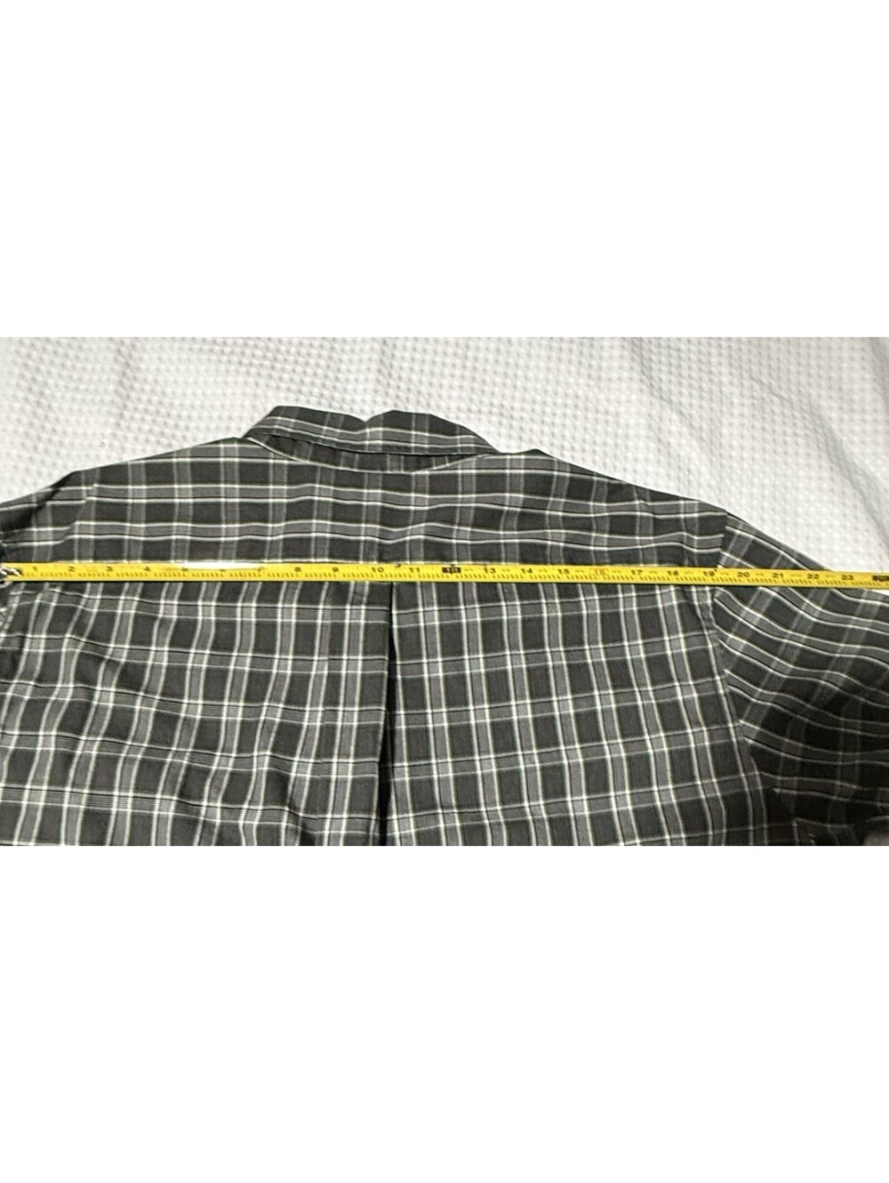 🎄Men’s Dress Shirt Nautica XL Long Sleeve Green Gray - Picture 10 of 12